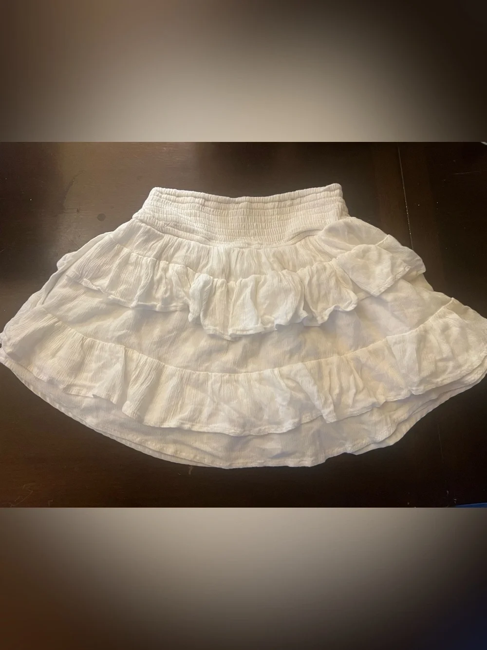 Hollister Ultra High-Rise White Mini Skirt
